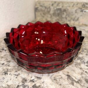 Fostoria Ruby American 5‎ 1/4" Round Dessert Bowl Red